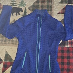 Spyder Women's Textured Blue Ski Jacket
